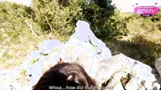 Nature Hike Gone Wrong — Stuck in a Fence, Outdoor Sex