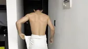 I give my best friend a hard fuck after watching her masturbate in my underwear.