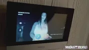 MILKY PERU - Me corro en las grandes tetas de mi vecina chismosa