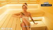 Peeping on Stepmom Leads to Hot Sauna Sex