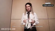 Slutty Secretary Catches Boss Jerking Off And Gets Facial For Bonus