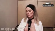 Slutty Secretary Catches Boss Jerking Off And Gets Facial For Bonus