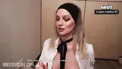 Slutty Secretary Catches Boss Jerking Off And Gets Facial For Bonus