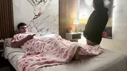 Do you mind if I stay? I have a hard fuck with my horny Latina stepsister after she asks me to spend the night in my room
