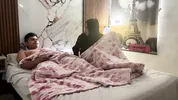 Do you mind if I stay? I have a hard fuck with my horny Latina stepsister after she asks me to spend the night in my room