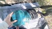 Милая альтушка согласилась развлечься на улице