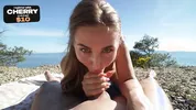 Some stranger on a nudist beach, and I lost control. A huge load of cum all over my face. POV