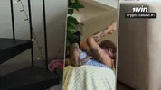Massage therapist at home with a happy ending. He came on my feet