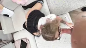 Nerdy step sis SHOCKED by huge cock