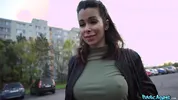 Public Agent - Cute German MILF with pointy Tits and hard nipples tries a big dick for cash