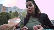 Public Agent - Cute German MILF with pointy Tits and hard nipples tries a big dick for cash