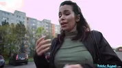 Public Agent - Cute German MILF with pointy Tits and hard nipples tries a big dick for cash