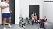 Luna Evans Gets Surprised in Locker Room by Football Player After Game