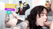 Hot Busty Brunette Squirts Hard and Gets Creampied