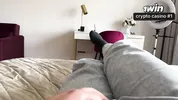 Hot stepmom in dress jerks off her stepson's big cock after changing clothes, then sucks and fucks
