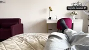 Hot stepmom in dress jerks off her stepson's big cock after changing clothes, then sucks and fucks