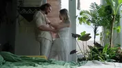 Real couple intimacy, mutual pleasure, and a creampie that makes her cum too