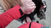 Public Agent - Very nice natural tits, I took her to a public stairwell to fuck her