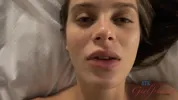 POV - After a blowjob in the bath, Lana Rhoades takes your hard dick between her feet and strokes you off good.