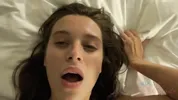POV - After a blowjob in the bath, Lana Rhoades takes your hard dick between her feet and strokes you off good.