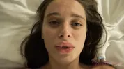 POV - After a blowjob in the bath, Lana Rhoades takes your hard dick between her feet and strokes you off good.