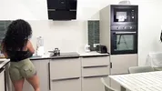 I get home from work and bang my girlfriend against the kitchen counter before she finishes making dinner - Milla Ferrazo