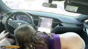 Petite Amateur Fucking In Self Driving Car - Bailey Base - Luke Cooper