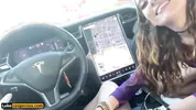 Petite Amateur Fucking In Self Driving Car - Bailey Base - Luke Cooper