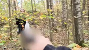 A forest whore seduced a forester with a big dick