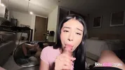 An 18yo fan gives me a deep throat for my services.