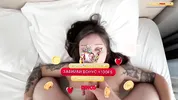 The morning started with fucking a hot brunette with a huge ass