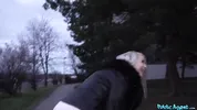 Public Agent - "Just a peek" escalates to my cock sliding in between her thick ass cheeks