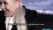 Public Agent - "Just a peek" escalates to my cock sliding in between her thick ass cheeks