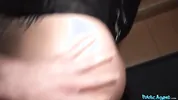 Public Agent - "Just a peek" escalates to my cock sliding in between her thick ass cheeks