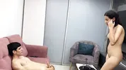 Por fin me quede solo con la empleada de servico termino dandole una dura follada por su apretado culo.