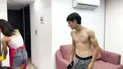 Por fin me quede solo con la empleada de servico termino dandole una dura follada por su apretado culo.