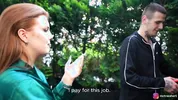 I'm working in a rich Polish woman's garden while her husband is on vacation; I'm going to fuck her in the pussy