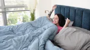 Caught my hot goth step sis MASTURBATING in my bed - CUM ON TITS - Indica Marie & Lev Lieben