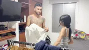 This sexy employee offers me a new shirt in exchange for a hot, hard fuck with orgasms.