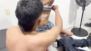 This sexy employee offers me a new shirt in exchange for a hot, hard fuck with orgasms.