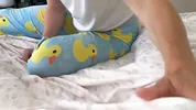 Pervy Stepmom Gets Filthy In Front Of My Friend - Ducky Pants HJ FJ Anal