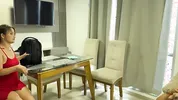 Madrastra llega despues de su campamento de verano y extraña mi gran polla. LA MEJOR BIENVENIDA PARA ELLA.