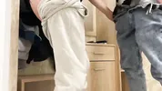 18-Year-Old Guy Fucked His Neighbor While Standing Doggy Style