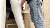 18-Year-Old Guy Fucked His Neighbor While Standing Doggy Style