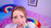 INSERTED Lucy Foxx is messy 