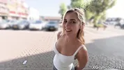 Hot Blonde Lets Me Fuck Her Tits In Public