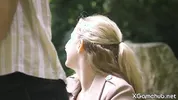 Hot Blonde Lets Me Fuck Her Tits In Public