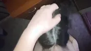 Teens fuck hard while parents watch TV - homemade porn of a real couple, POV