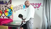 cute student takes a huge bbc from her monster cock teacher