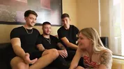 HARD FUCK FOR AN UNFAITHFUL WIFE!!! SAMMM NEXT DOOR SQUIRTS ON 3 HUGE COCKS - BRADY BUD
